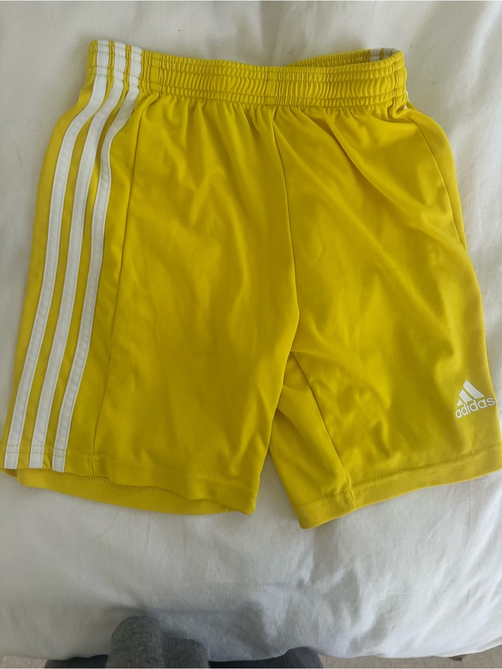 Adidas Boy’s Yellow Athletic Shorts